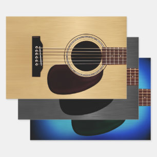 Acoustic Guitar Bundle Geschenkpapier Set