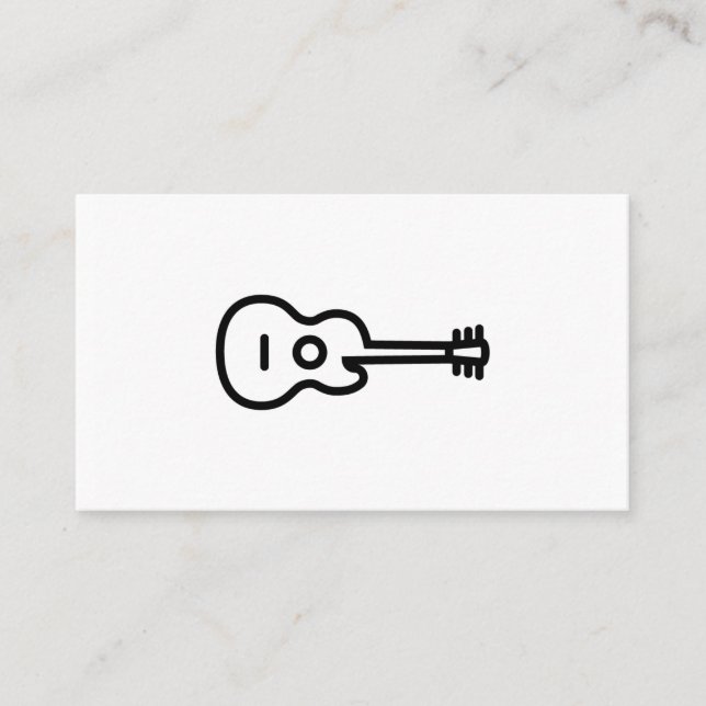 Acoustic Guitar Business Cards Visitenkarte (Vorderseite)