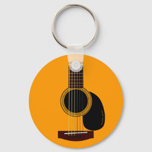 acoustic guitar keychain schlüsselanhänger