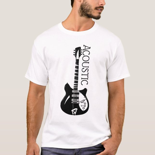 Acoustic Guitar Logo T - Shirt (Vorderseite)