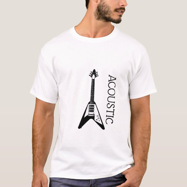 Acoustic Guitar Logo T - Shirt (Vorderseite)