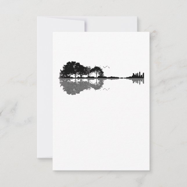 Acoustic Guitar Nature Est Music Bass Gitarrist Dankeskarte (Vorderseite)