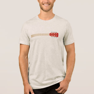 Acoustic Guitar Neck Haferflocken Tri-Blend Shirt