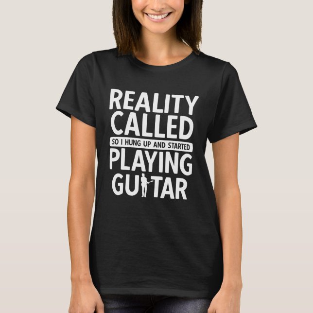 Acoustic Guitar Player For A Musician Guitarist 13 T-Shirt (Vorderseite)