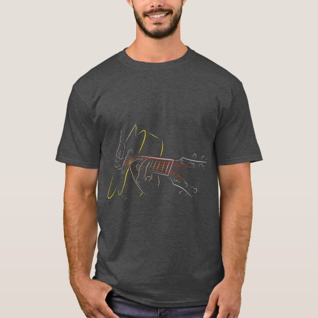 Acoustic Guitar Player Great Guitarist oder Band T-Shirt (Vorderseite)