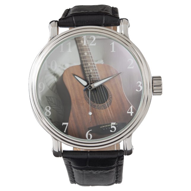 Acoustic Guitar Watch Armbanduhr (Vorderseite)
