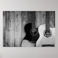 Acoustic Guitars B&W Foto