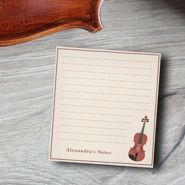 Acoustic Violin Notizblock (Acoustic Violin Notepad)
