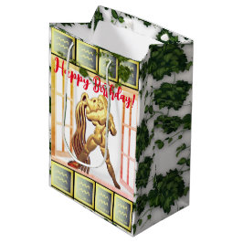 Acquarius - Happy Birthday Medium Gift Bag Mittlere Geschenktüte
