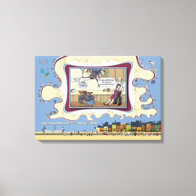 Acracknophobia | Absurd Wordplay Humor 24x16 Leinwanddruck (Vorderseite)