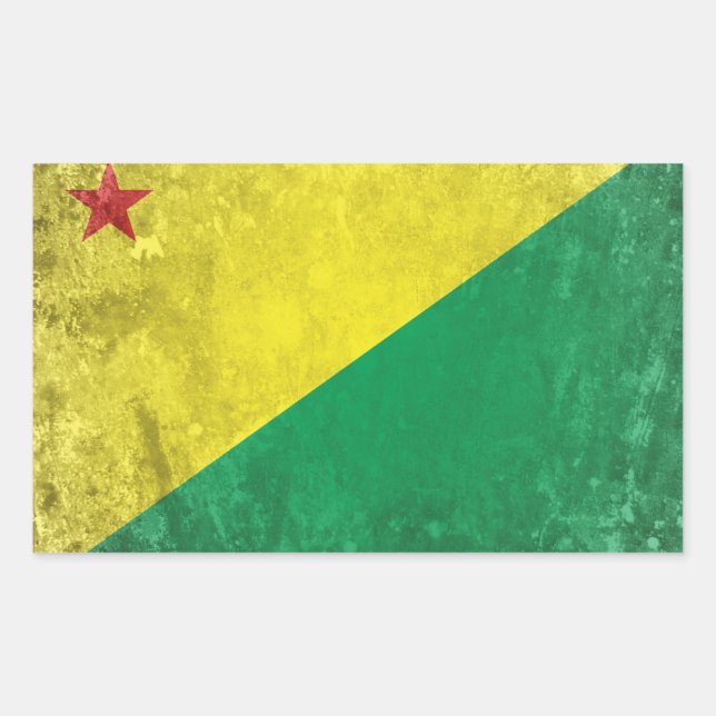 Acre Rechteckiger Aufkleber (Vorderseite)