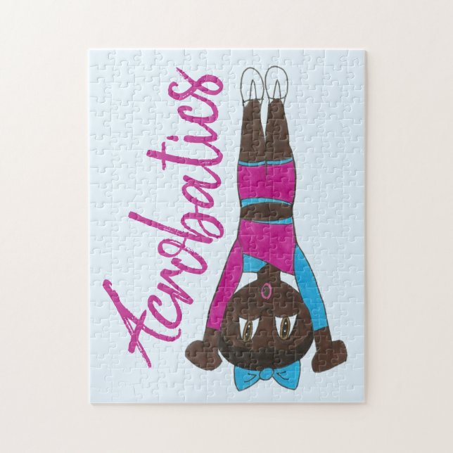 Acro Acrobatics Dance Erwägung Acrobat Tumbling Puzzle (Vertikal)