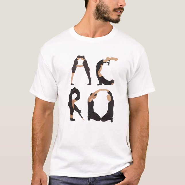 Acro | Luftakroyoga T | Funny Acro Yoga T-Shirt (Vorderseite)