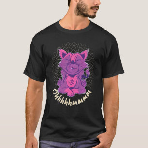 Acro Vinyasa Hatha Yoga Katze Meditation Mandala T-Shirt