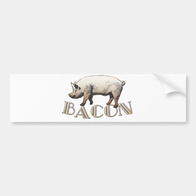 Acrobat BACON Pig Autoaufkleber (Vorne)