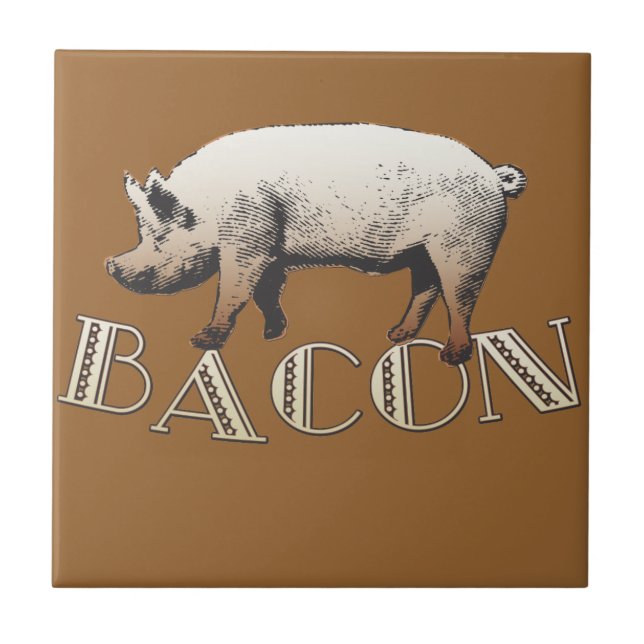 Acrobat BACON Pig Fliese (Vorderseite)