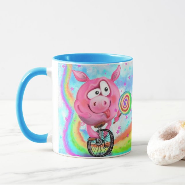 Acrobat Pig Tasse (Mit Donut)