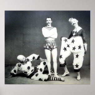Acrobat und Clowns Poster