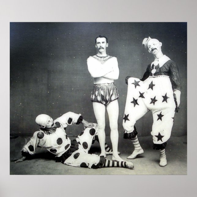 Acrobat und Clowns Poster (Vorne)