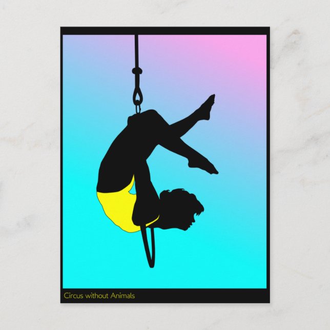 Acrobat von zeitgenössischem Zirkus Postkarte (Vorderseite)