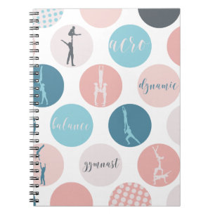 Acrobatic Gymnastics Bubble Notebook Notizblock