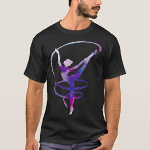 Acrobatic Gymnastics Girl Aquarellgymnastik T-Shirt