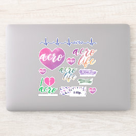 Acrobatic Gymnastics Vinyl Decals Aufkleber