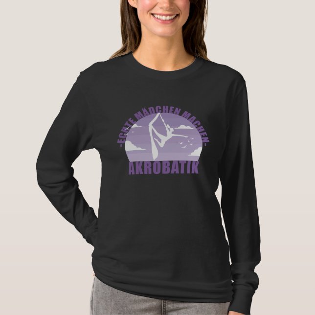 Acrobatics Acrobatics Gymnastics Girl T-Shirt (Vorderseite)