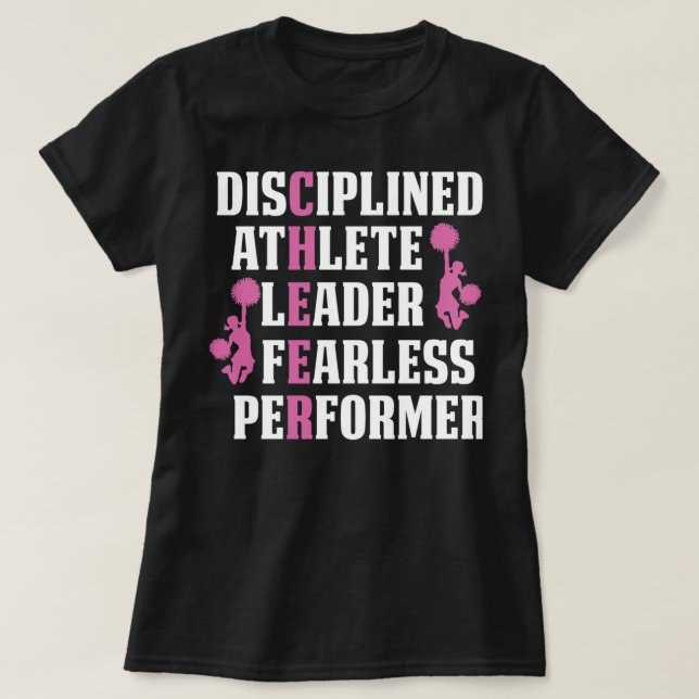 ACROBATICS DISCIPLINED ATHLETE LEADER FEARLESS PER T-Shirt (Design vorne)