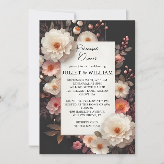 Acrolic Drama Asian Dick Korean Probe Dinner Einladung (Vorderseite)