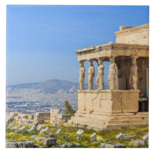 Acropolis hill, Athen, Griechenland Fliese