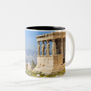 Acropolis hill, Athen, Griechenland Zweifarbige Tasse