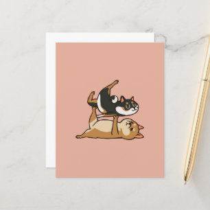 Acroyoga Shiba Inu   Niedlich Shiba Inu Yoga Liebh