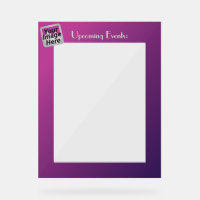 Acryl-Anzeigerahmen 8.5x11, Slip-Sheet-Rahmen