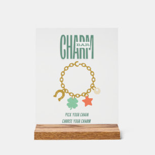 Acryl Charme Bar Tisch Display Schild