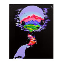 Acryl-Handmalerei "Fantasy Haven"