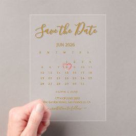Acryl-Kalender Save-the-Date Acryleinladungen