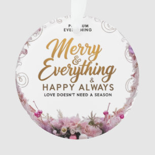 Acryl-Kreis-Ornament – Blush & Gold Luxus-Edition Ornament