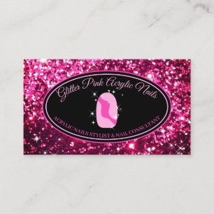 Acryl-Nagel-Sparkle-Makeup Visitenkarte