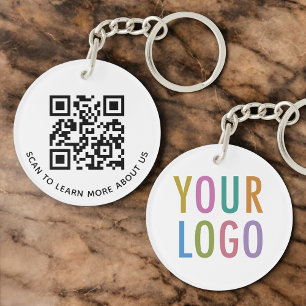 Acryl-QR-Code-Schlüsselanhänger für Firmenlogo run Schlüsselanhänger