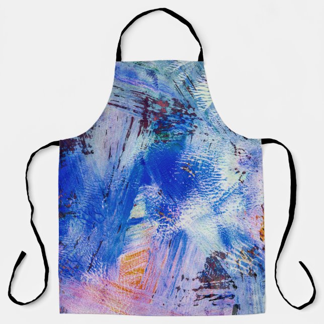 Acryl-Rastertextur in verschiedenen farbigen Mono Schürze (Vorderseite)