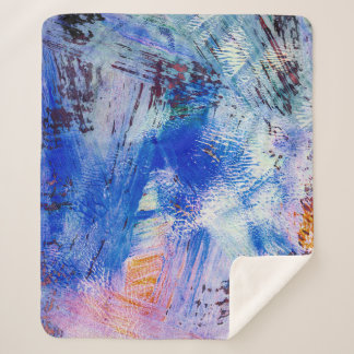 Acryl-Rastertextur in verschiedenen farbigen Mono Sherpadecke