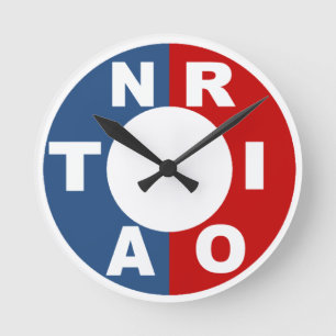 Acryl-Rundtischuhr mittel ONTARIO Design Runde Wanduhr