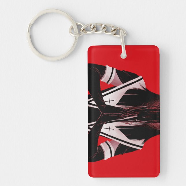 Acryl Schlüsselanhänger | Gottseiisch | FLO (Vorderseite)