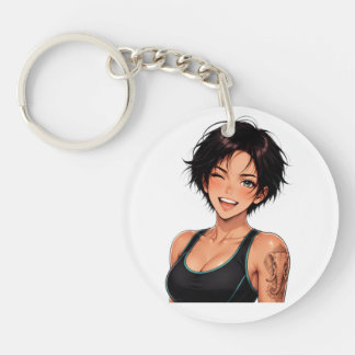 Acryl-Schlüsselanhänger Manga-Gym-Mädchen Schlüsselanhänger