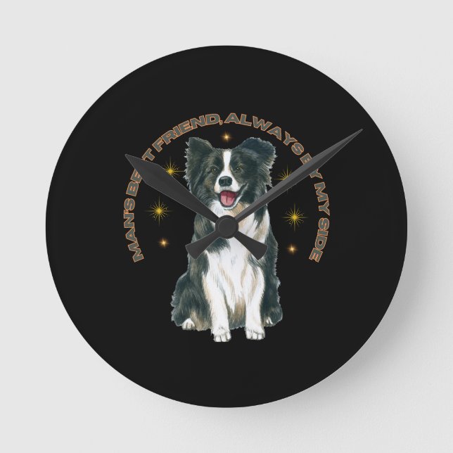 Acryl-Schlüsselanhänger Runde Wanduhr (Vorderseite)