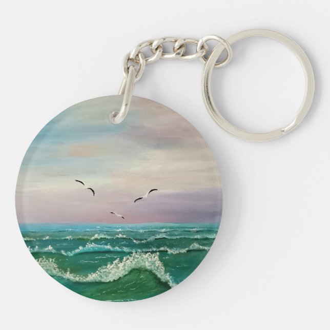 Acryl-Schlüsselanhänger Schlüsselanhänger (Rückseite)