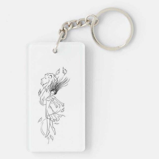 Acryl-Schlüsselanhänger Schlüsselanhänger (Rückseite)