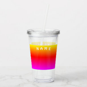 Acryl-Tumbler mit schönen Farben und individuellem Acryltrinkbecher