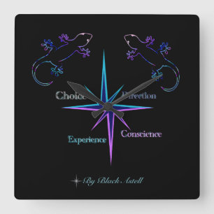 Acryl-Uhr Quadratische Wanduhr